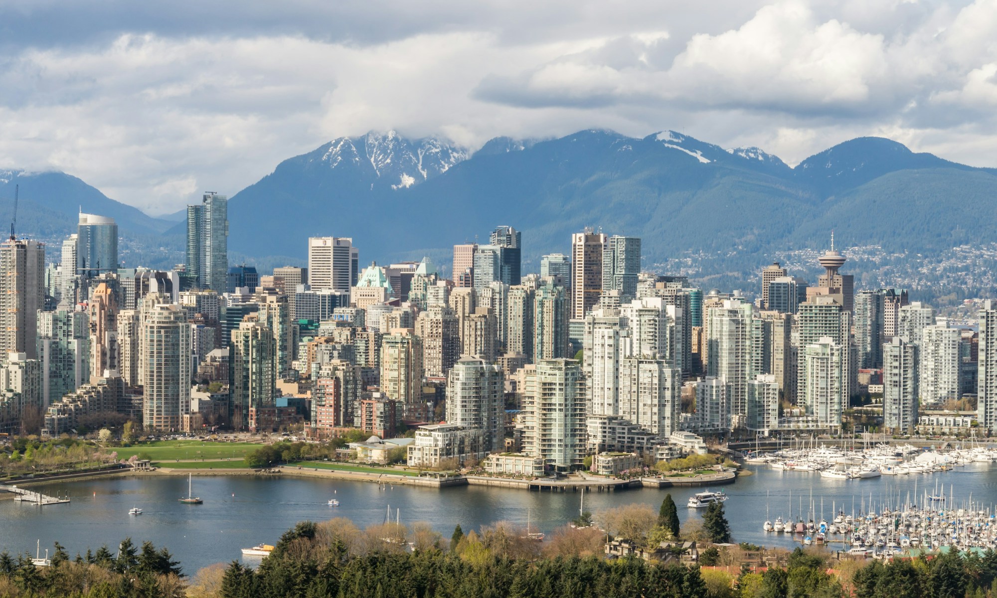 Vancouver harbour and mountain views